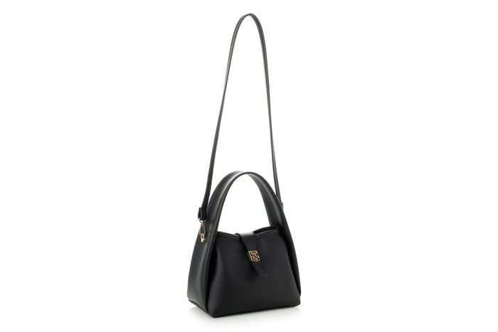 Vince Camuto Turin Bolso de Mano Negro 100% Piel de Polivinilo Elegante y Sofisticado para Mujer